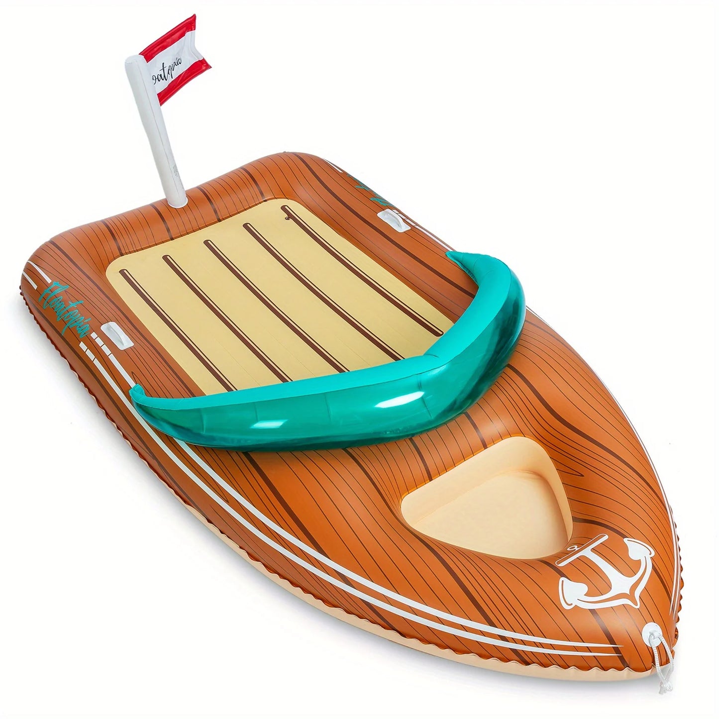 Giant Boat Pool Float with Cooler Inflatable Boat