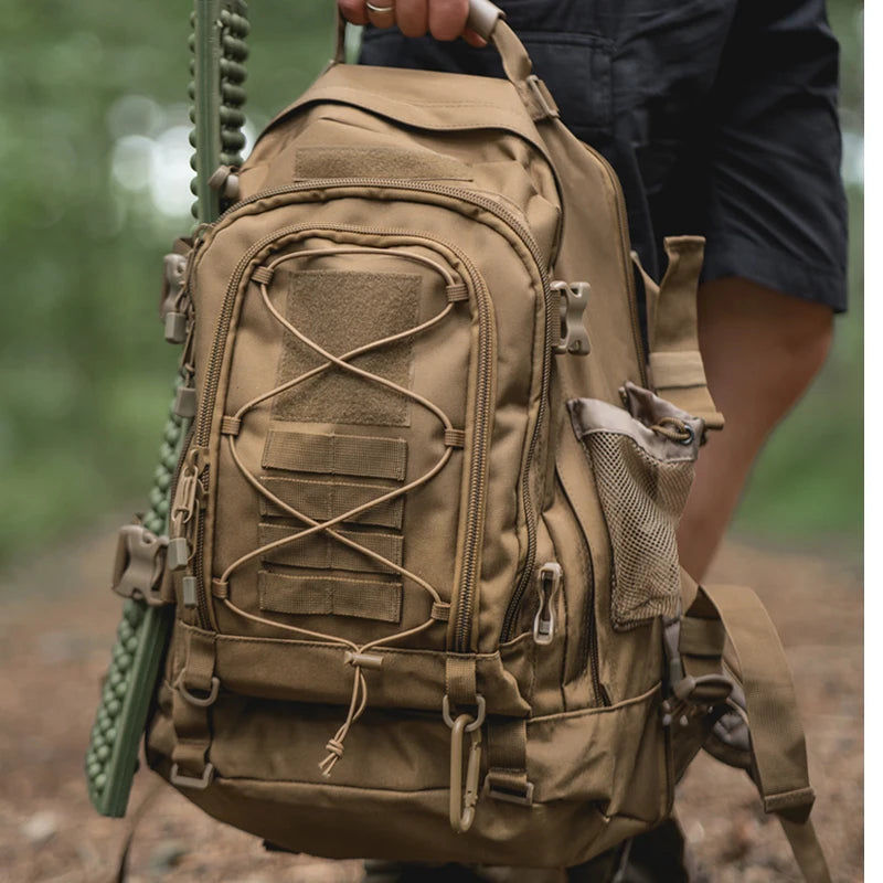 Outdoor Tactical Large Capacity Hiking Bag.  Travelling Camping Rucksack