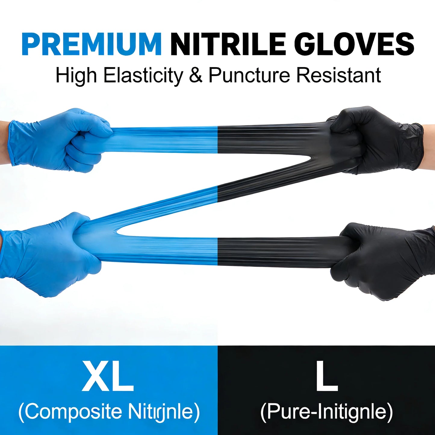 Disposable Nitrile Gloves 100PCS Powder Free Latex Free
