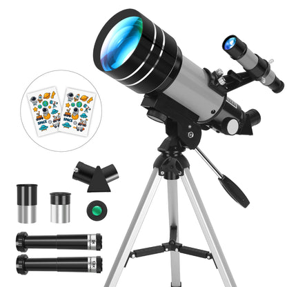 150X 70mm Astronomical Telescope for Camping, Nature And Observation