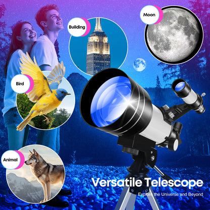 150X 70mm Astronomical Telescope for Camping, Nature And Observation