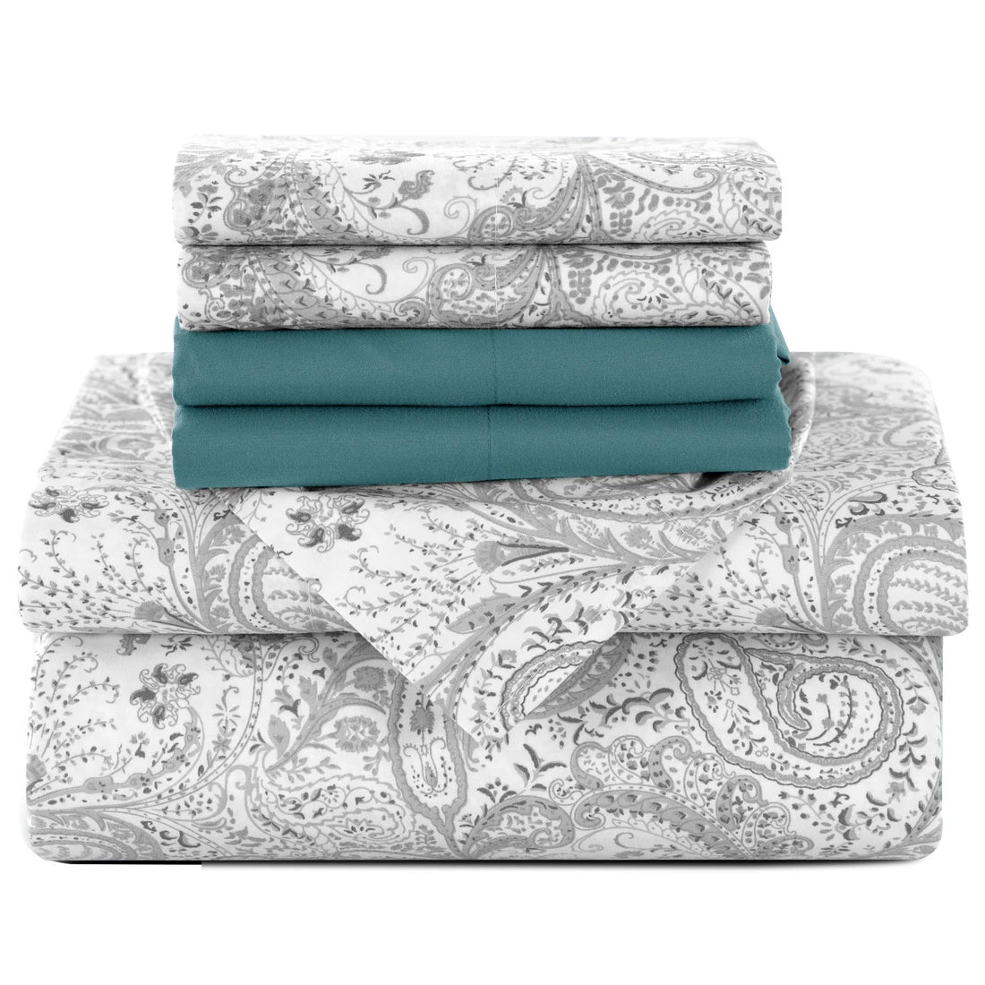 Decor 6 Pc Paisley Microfiber Bed Sheets