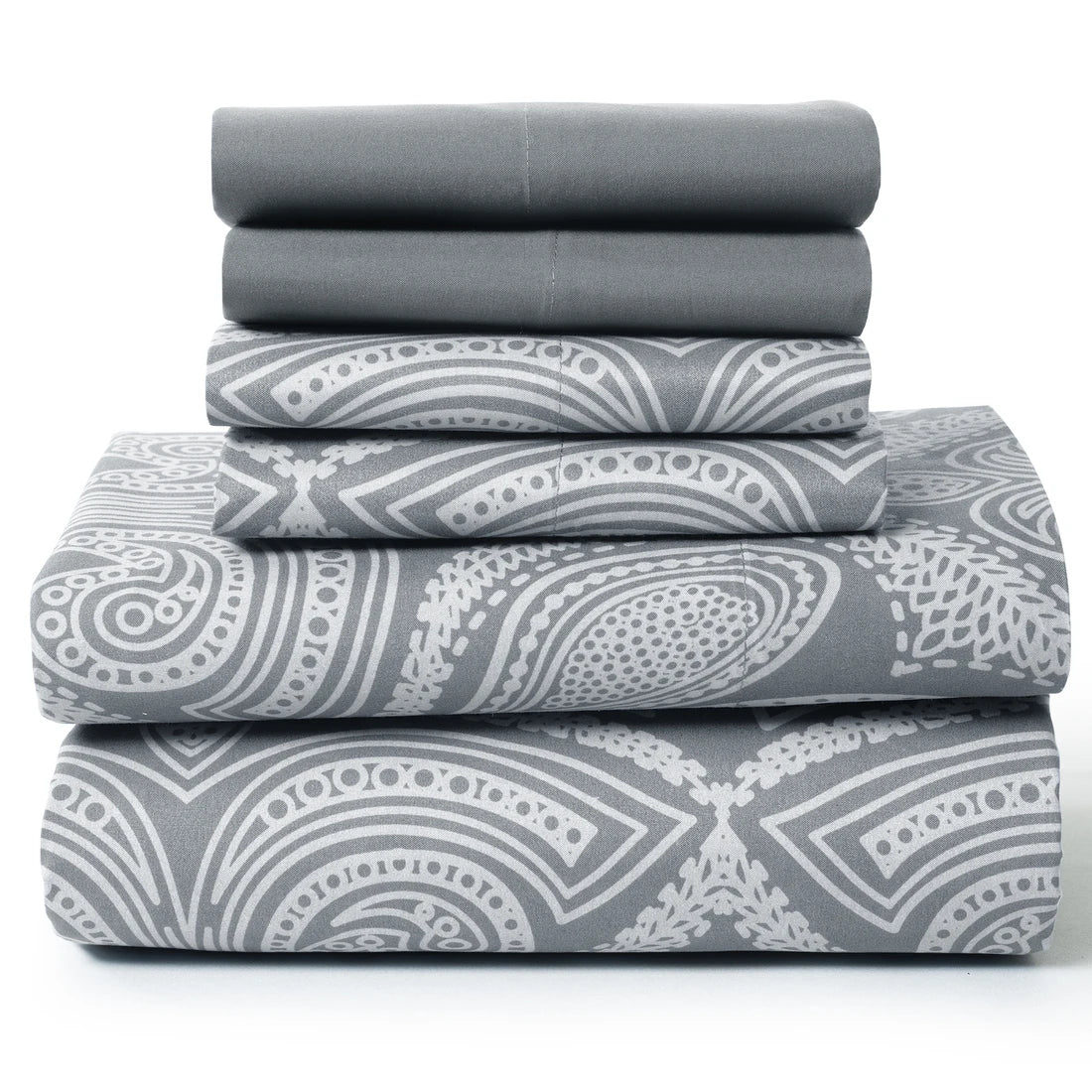 Decor 6 Pc Paisley Microfiber Bed Sheets