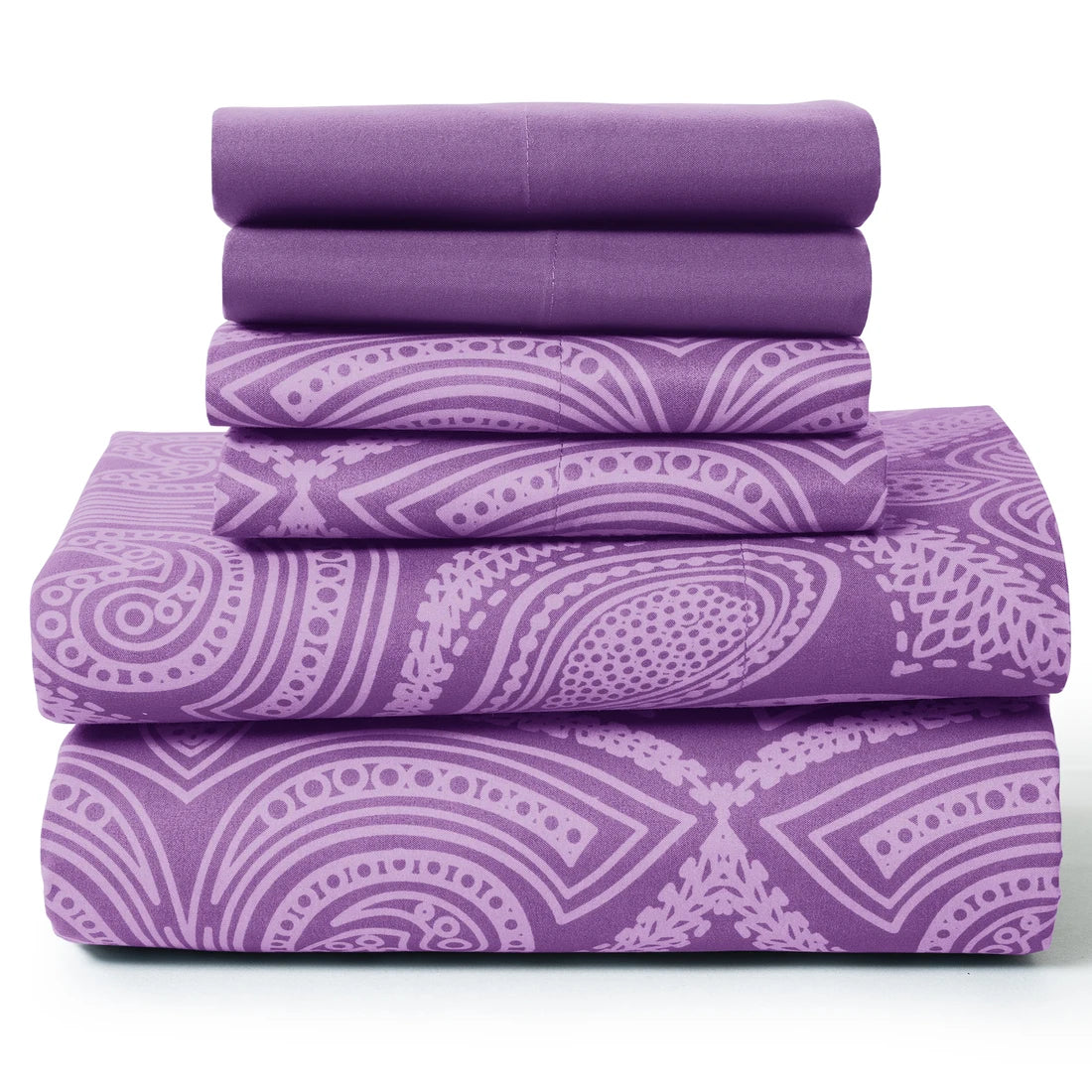 Decor 6 Pc Paisley Microfiber Bed Sheets