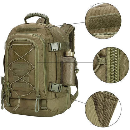 Outdoor Tactical Large Capacity Hiking Bag.  Travelling Camping Rucksack