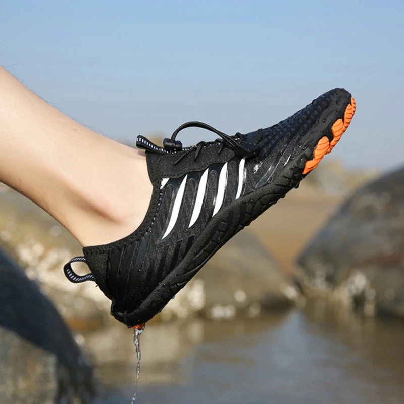 Quick-Dry Water Shoes For Men. Lightweight Wading Beach Sneakers