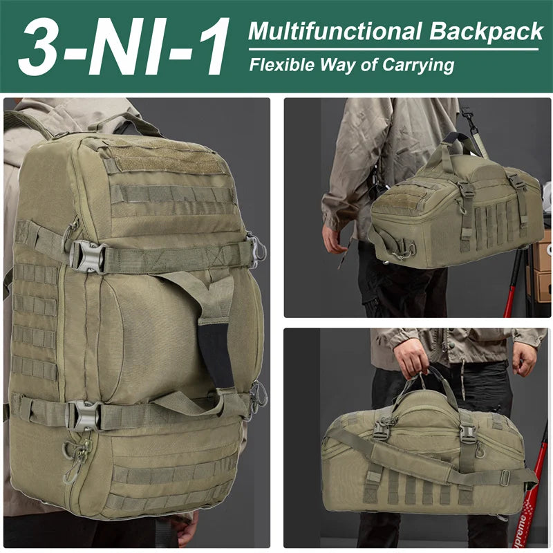 Outdoor Mountaineering Molle Tactical Backpack Camping Travel Bags