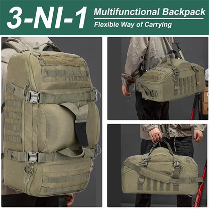 Outdoor Mountaineering Molle Tactical Backpack Camping Travel Bags