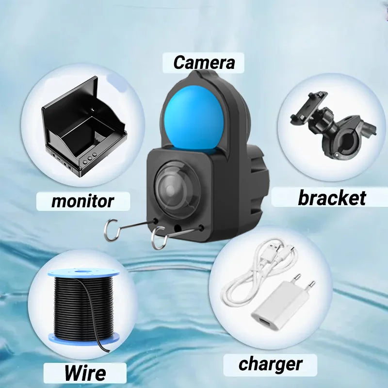 Waterproof Underwater Fishing Camera With Night Vision & Depth Finder