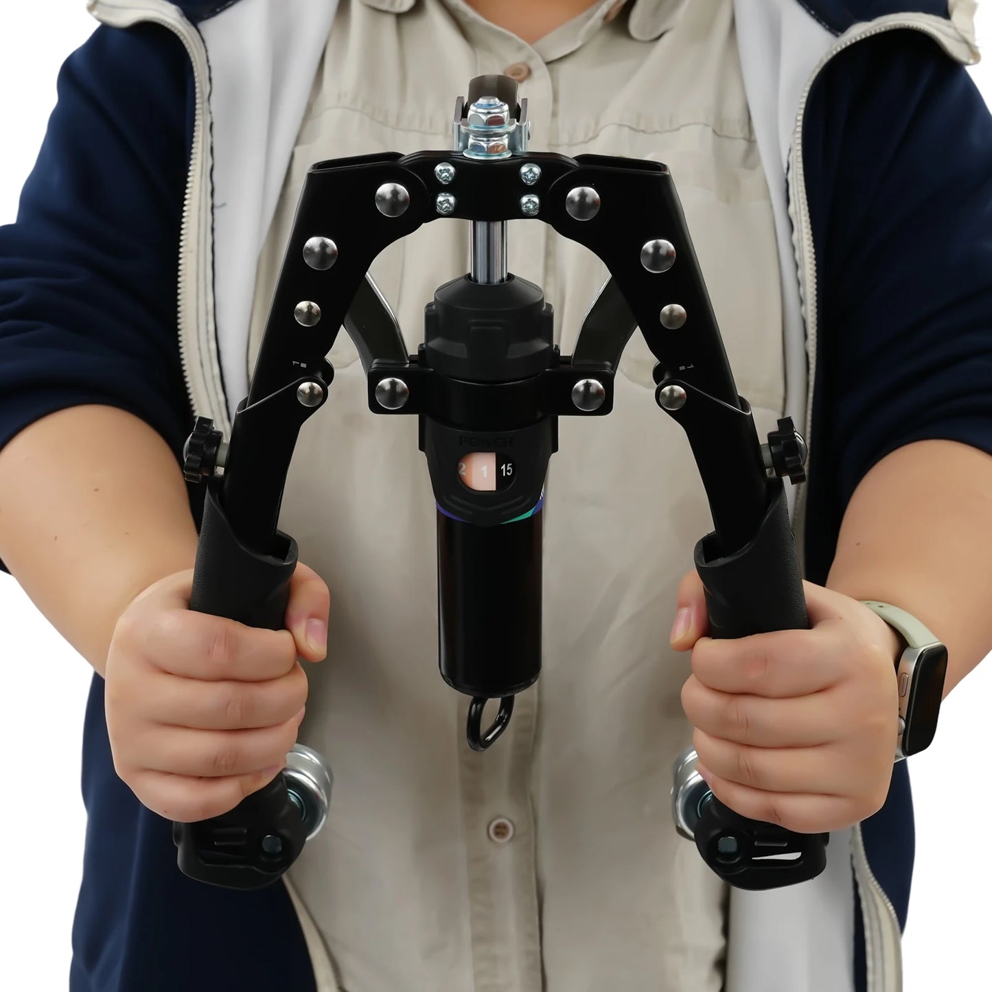 Hydraulic Power Forearm Workout Equipment  Adjustable 22-440lbs for Arms, Legs, Biceps, etc