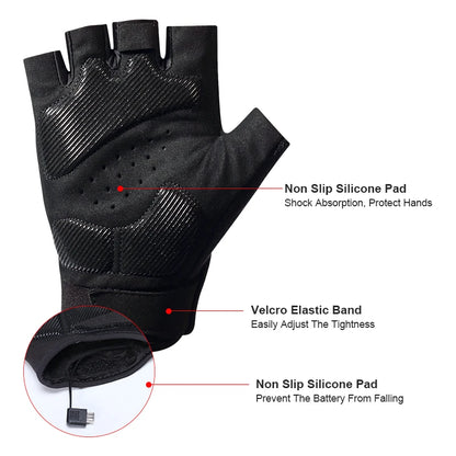 LED Gloves For Mountain Biking Fishing Night Sports Anti Slip