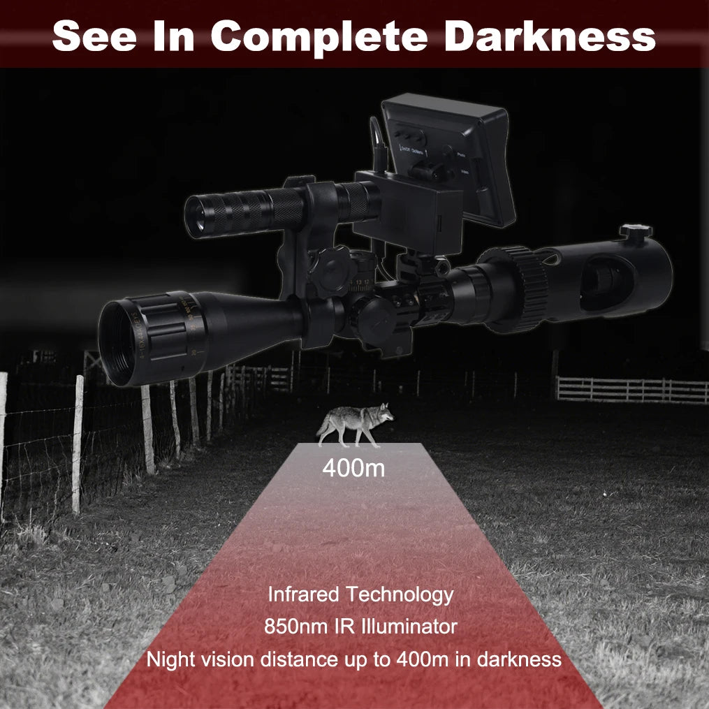 Digital Night Infrared Scope Camera Riflescope With HD 720P Video/Photo Recording