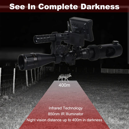 Digital Night Infrared Scope Camera Riflescope With HD 720P Video/Photo Recording