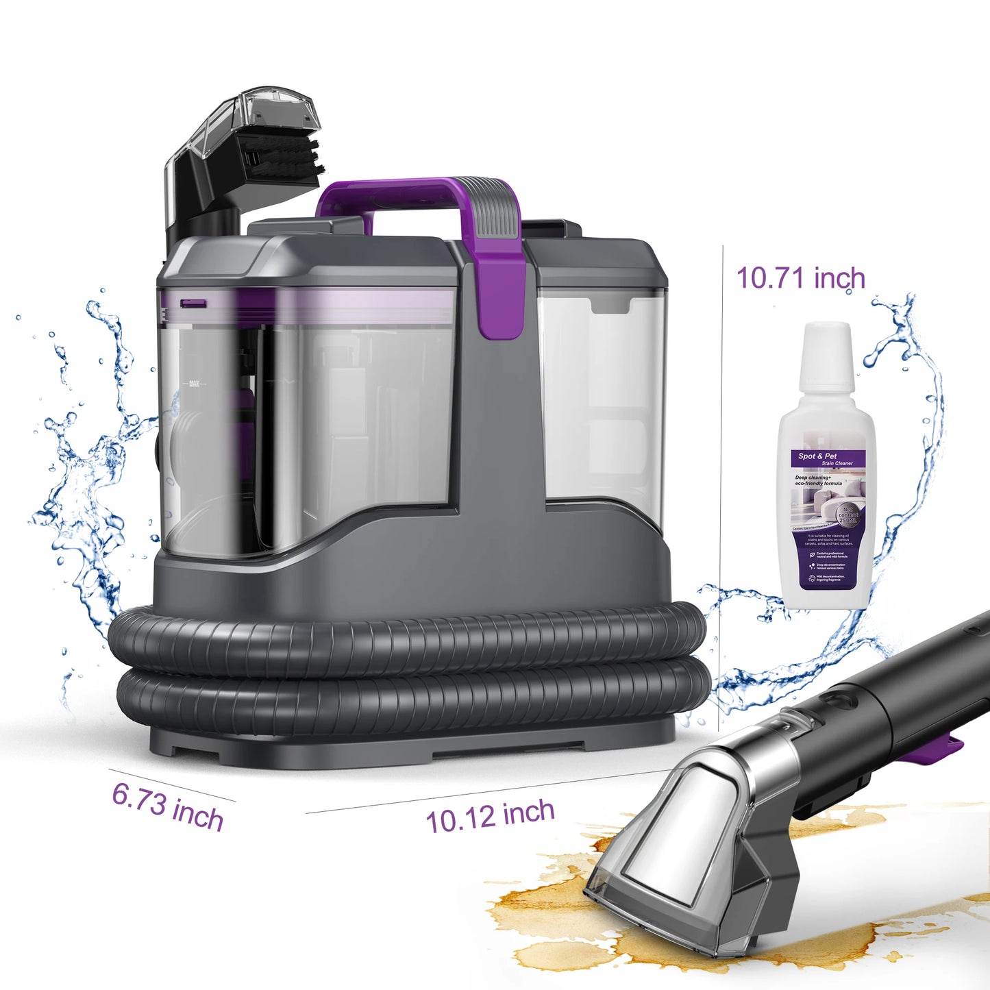 Portable Carpet & Upholstery Spot Cleaner for Carpet, Sofa, Car Seat