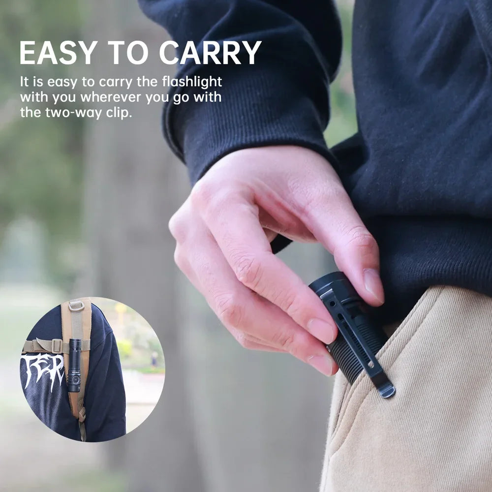 3000 Lumens EDC Rechargeable  Flashlight LED Powerful  Light Lantern