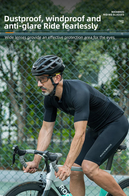 Photochromic Polarized Cycling Sunglasses Inner Frame Goggles