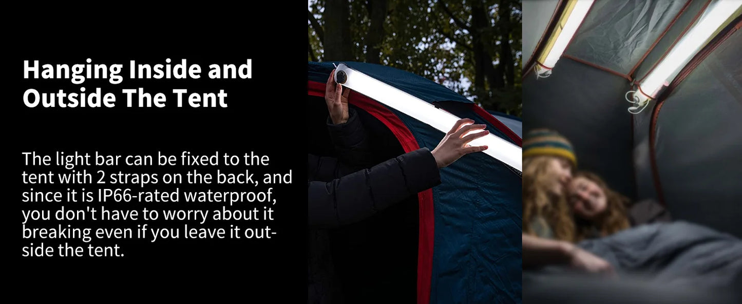 Rechargeable Camping Lantern 2000mAh Folding Portable Waterproof