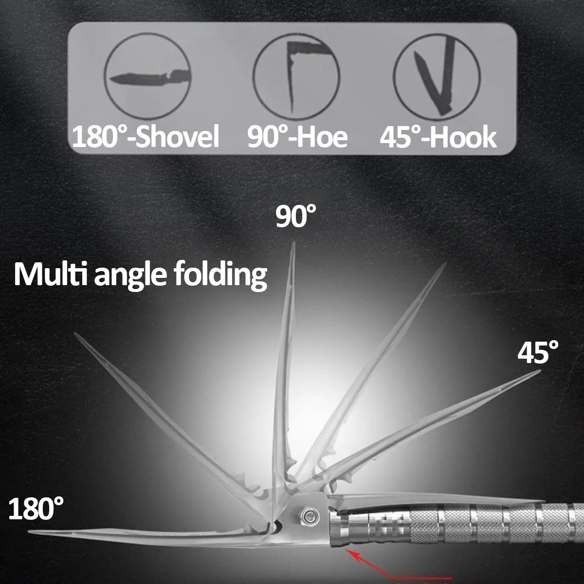 Multi Functional Shovel Survival Equipment Self-Defense Tools Camping Accessories