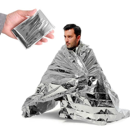 1-20pcs Emergency Mylar Thermal Foil Space Blanket Designed for NASA Body Warmer