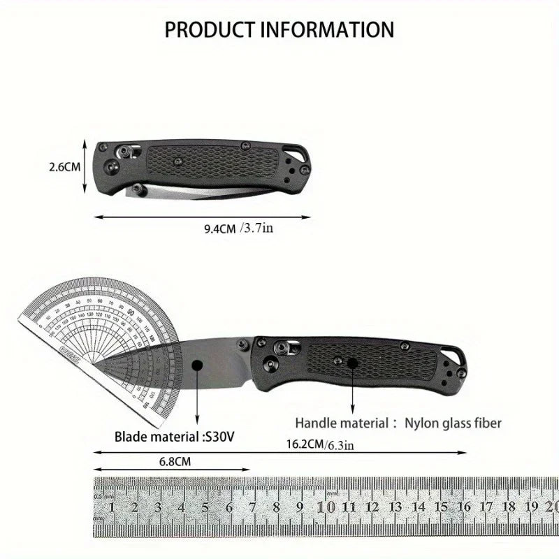 Steel Blade Nylon Fiber Handle Outdoor Camping Survival EDC