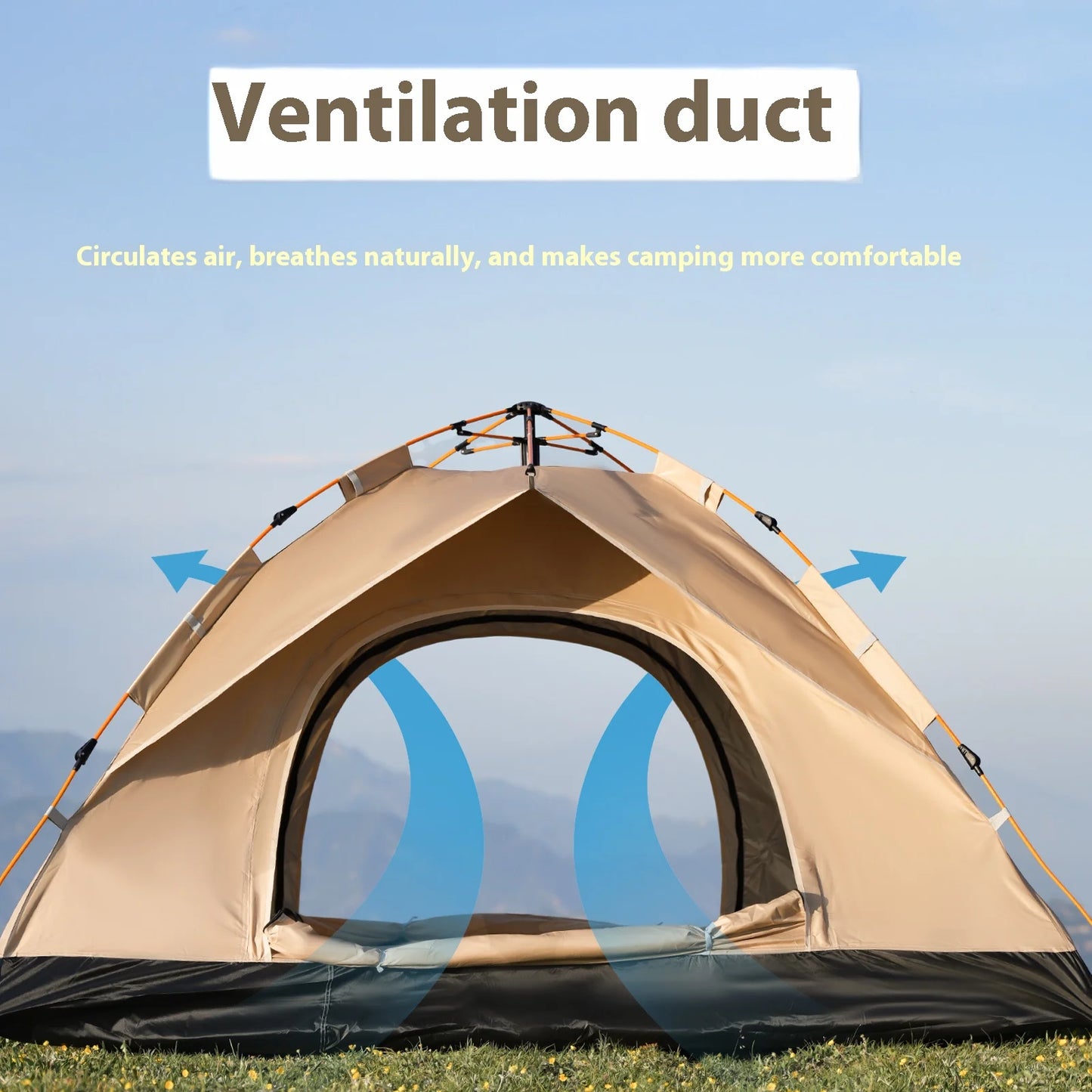 Portable 3-4 Person Sun & Rain Shelter