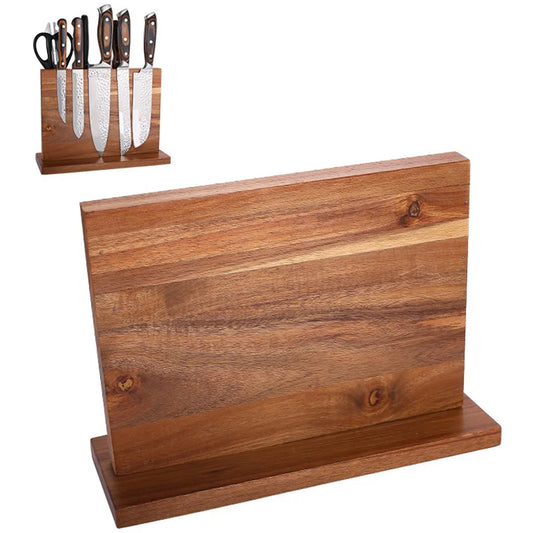 Magnetic Knife Block with Strong Magnetism & Large Capacity.