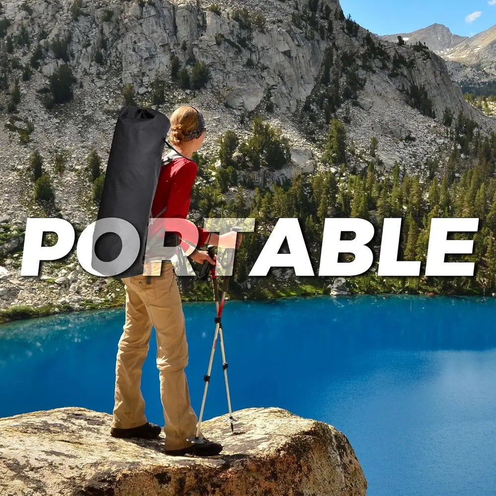 Hammock Camping Chair with Footrest, Cup Holder and Pillow
