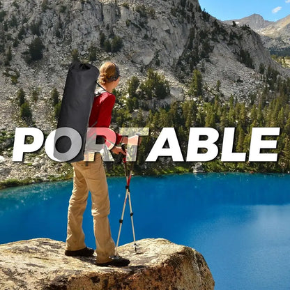 Hammock Camping Chair with Footrest, Cup Holder and Pillow