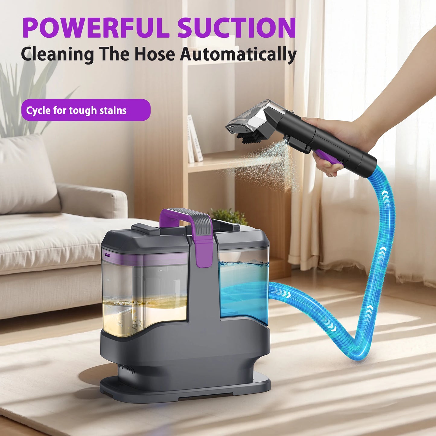 Portable Carpet & Upholstery Spot Cleaner for Carpet, Sofa, Car Seat