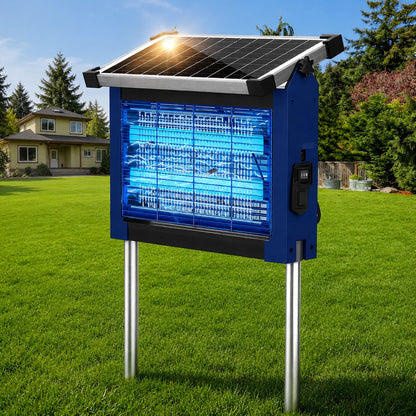 Solar Bug Zapper 4500V High Power Cordless Mosquito Zapper,