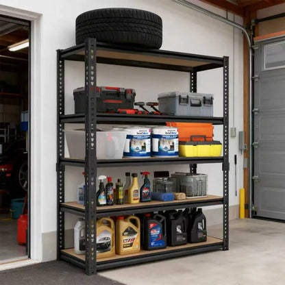3050 LB Sturdy Metal Garage Shelving System with Adjustable Height.