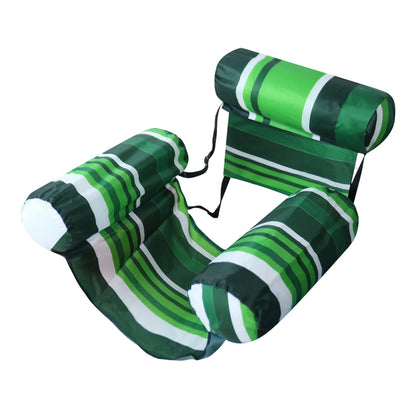 Inflatable Floating Lounger Chair with Arm & Backrest for Pool, Lake or Beach
