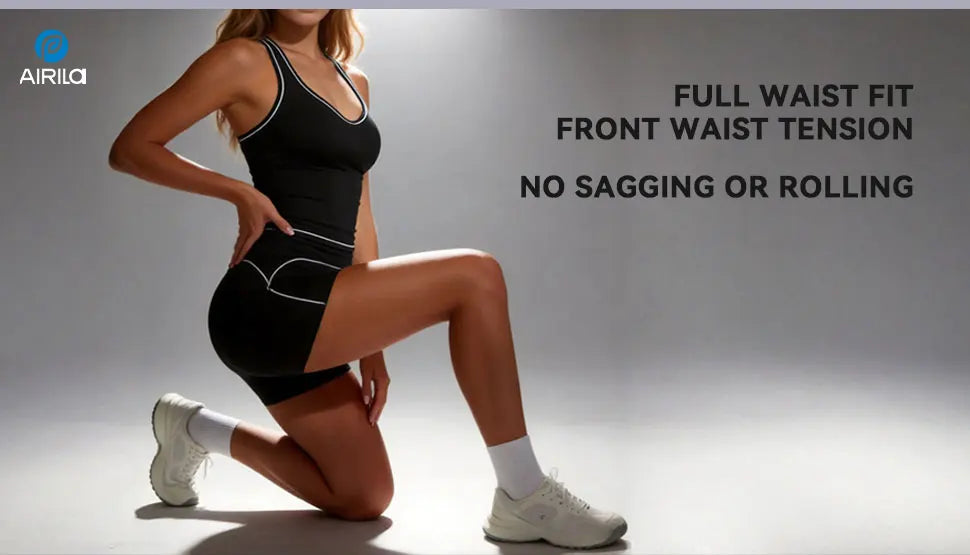 2-Piece Yoga Set, Racing Vest, Outdoor Sports Shorts,  4-Way Stretch Fitness Shorts