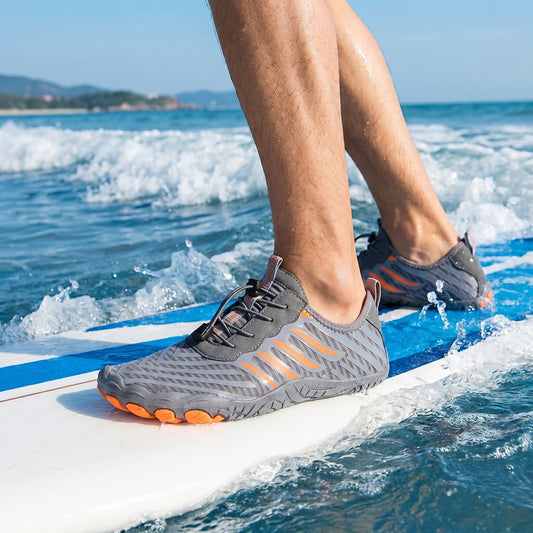 Quick-Dry Water Shoes For Men. Lightweight Wading Beach Sneakers