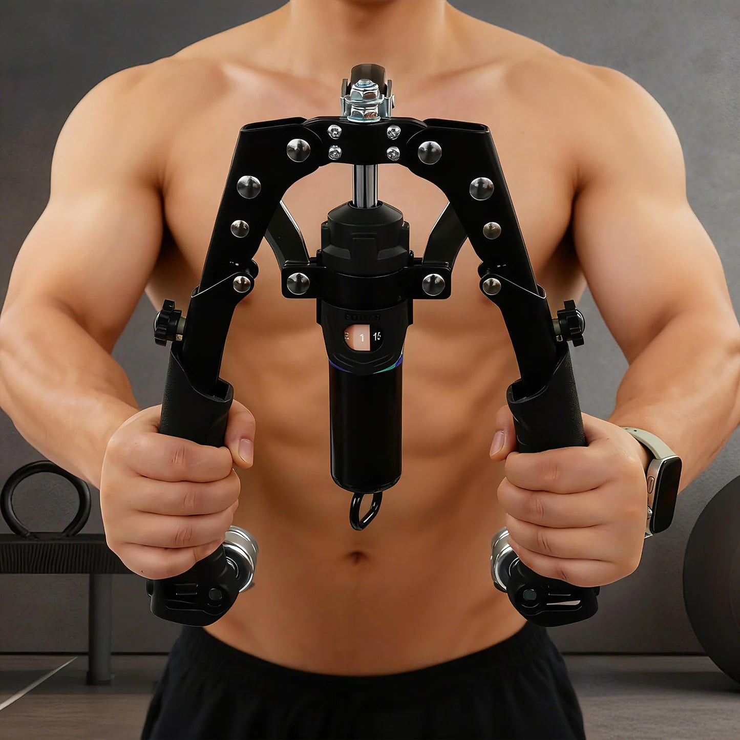 Hydraulic Power Forearm Workout Equipment  Adjustable 22-440lbs for Arms, Legs, Biceps, etc