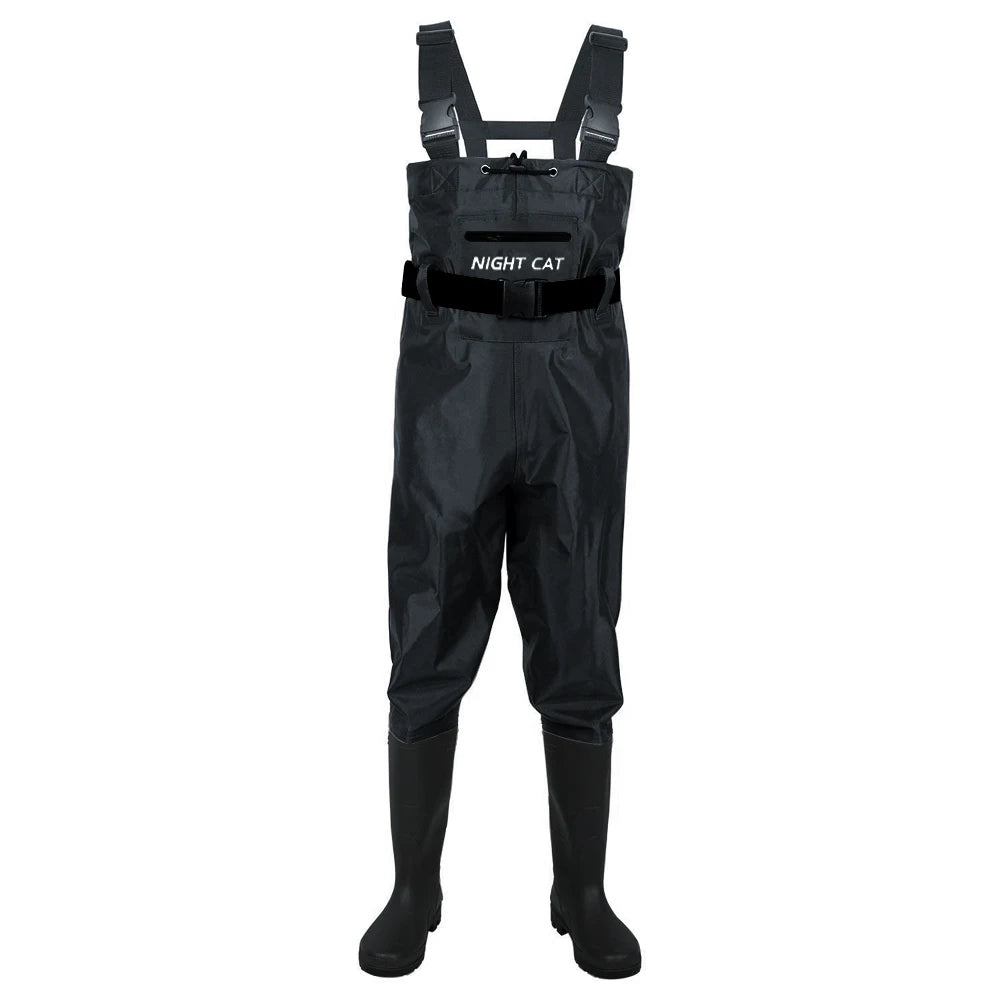 Heavy Duty Waterproof Chest Waders with Anti-Slip Boots for Fishing, Hunting and Farm Work