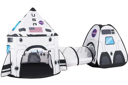 Rocket Ship 3-Piece Play House Tent