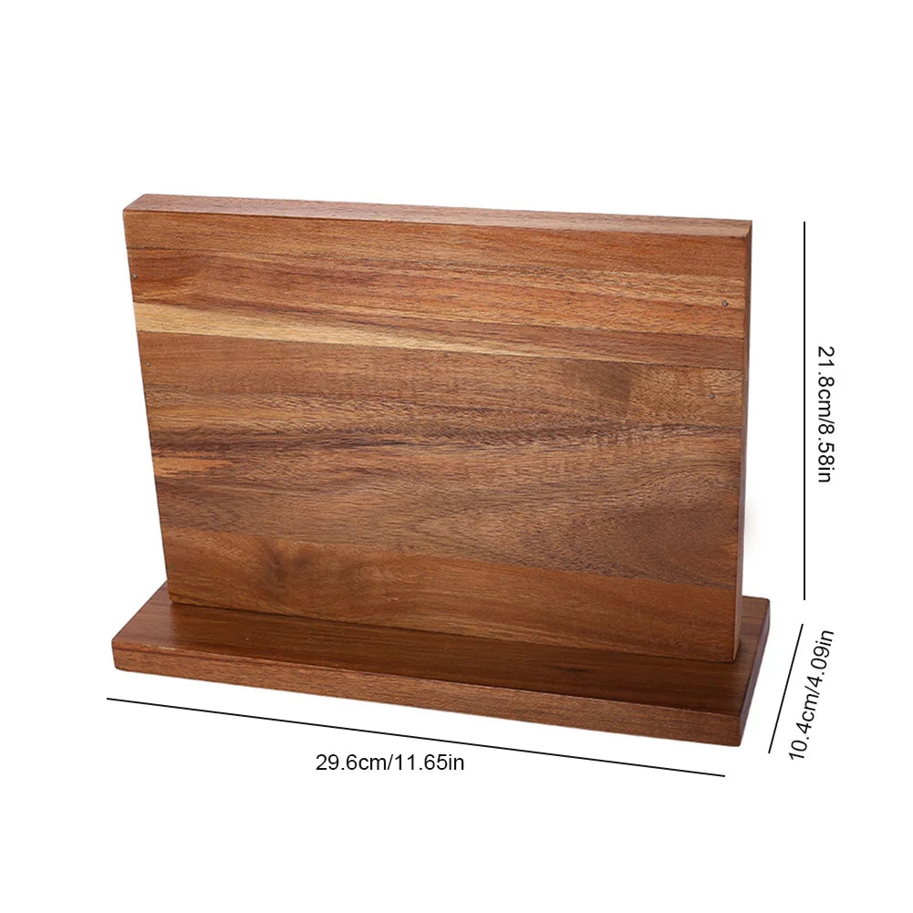 Magnetic Knife Block with Strong Magnetism & Large Capacity.