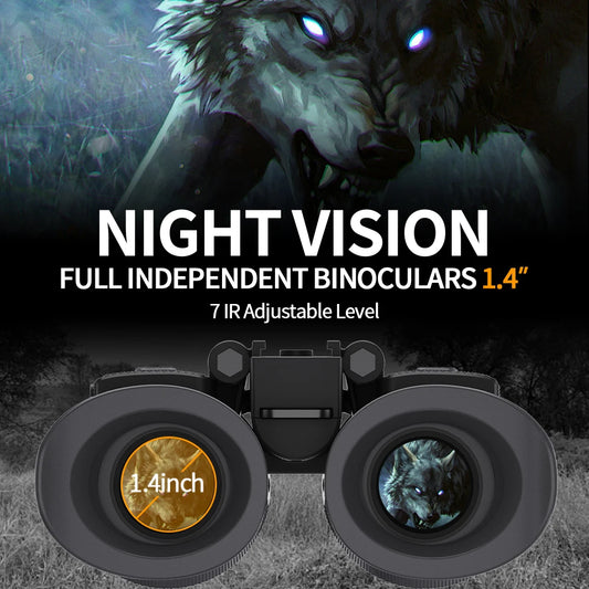 Head-Mounted Night Vision Goggles & Binoculars for Adults. Manual Focus & 8X Digital Zoom.