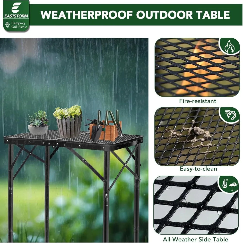 Folding Grill / Camping  Table for Outside 3 Height Adjustable