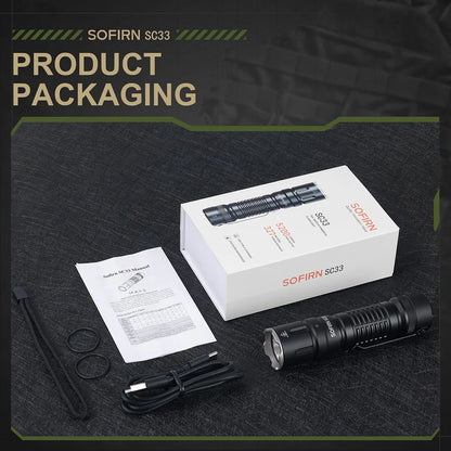 LED Flashlight Tactical 5200 Lumens Powerful