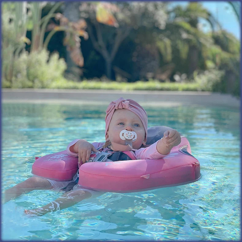 Baby Float with Sunshade Canopy and Crotch Strap.