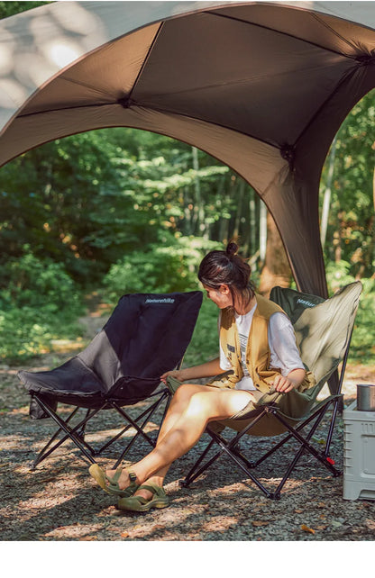 High Back Moon Chair Camping Outdoor Adjustable Lounge Chair