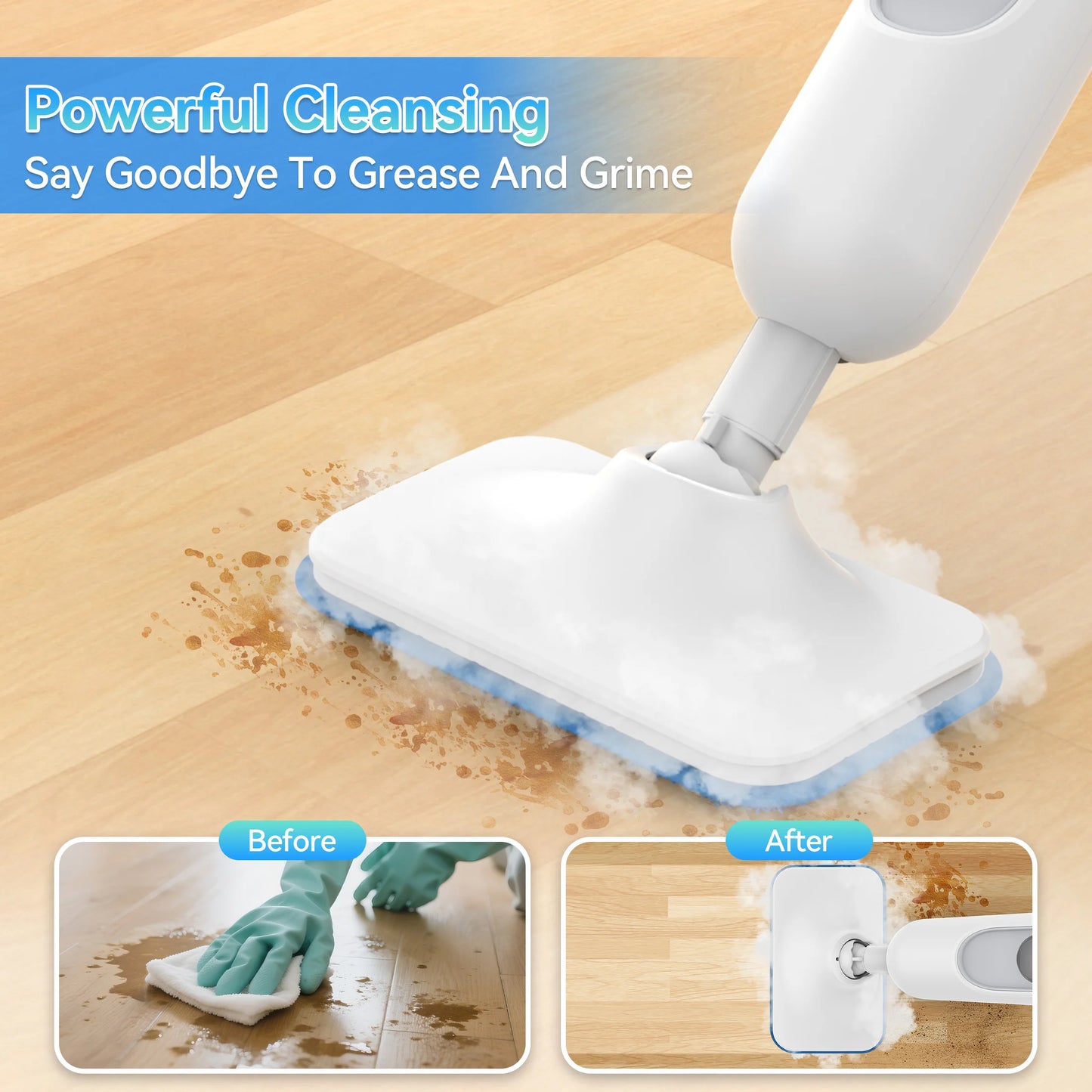 Powerful 6 in 1 Steam Mop and Vac