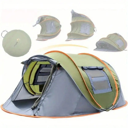 2-Person Easy Pop Up Camping Tent with 2 Doors  Waterproof