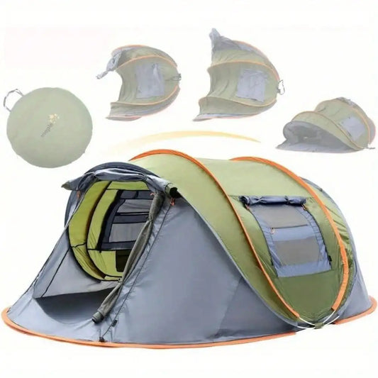 2-Person Easy Pop Up Camping Tent with 2 Doors  Waterproof