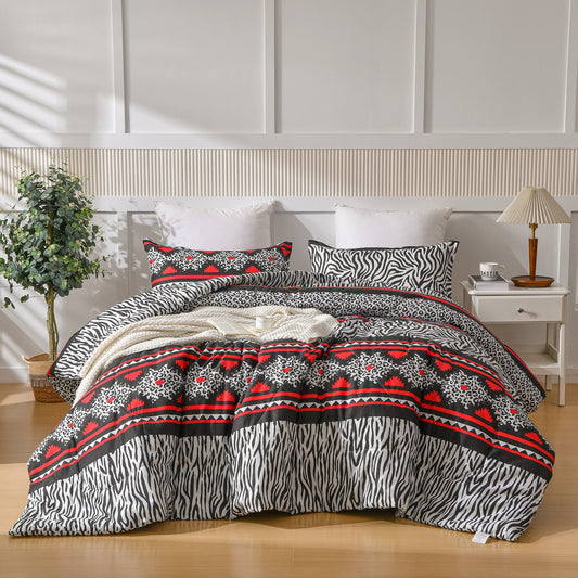 3 Pieces Comforter Set Bed In A Bag