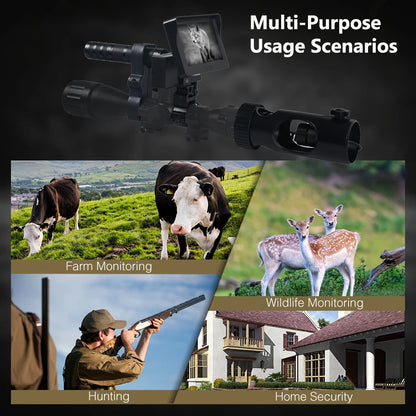 Digital Night Infrared Scope Camera Riflescope With HD 720P Video/Photo Recording