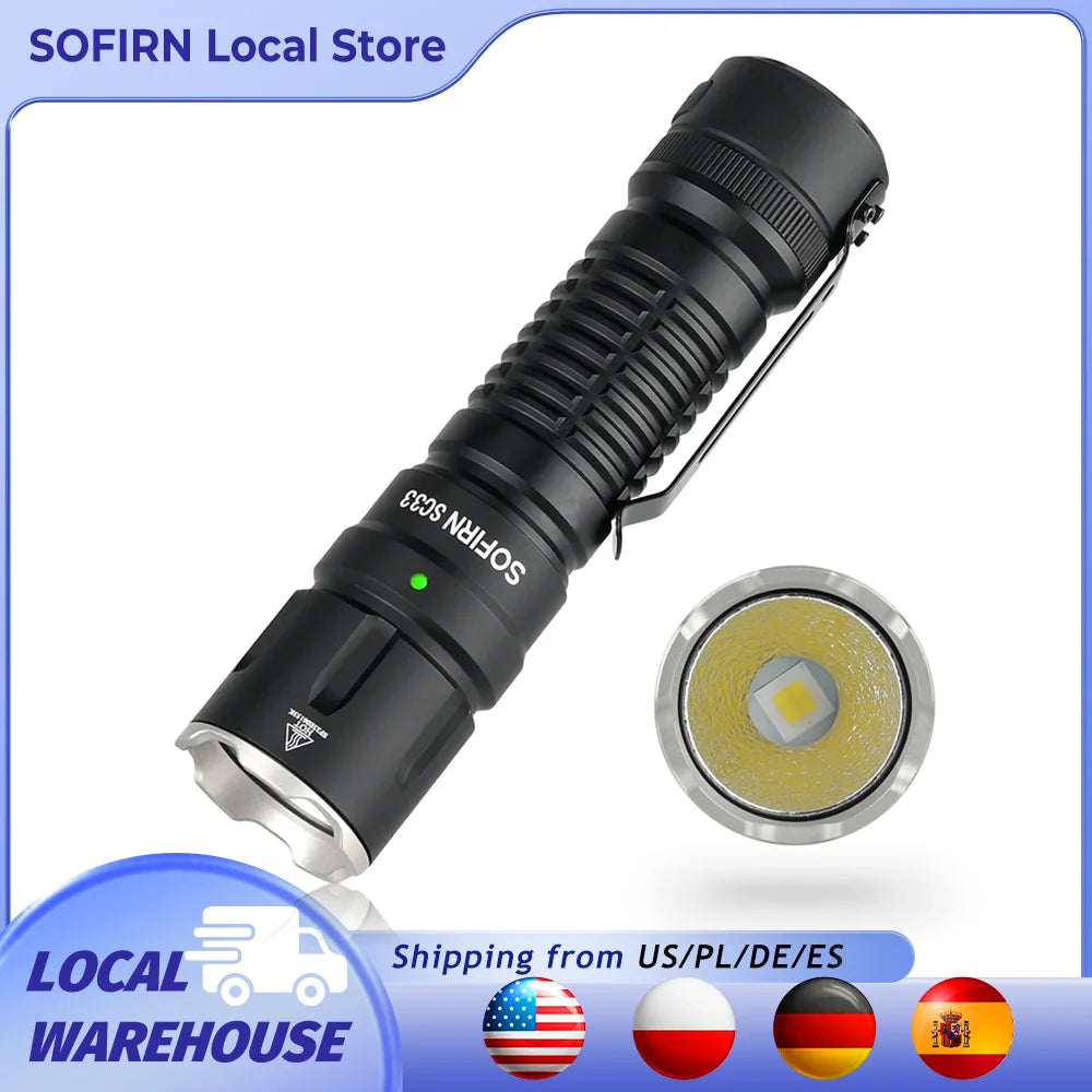 LED Flashlight Tactical 5200 Lumens Powerful