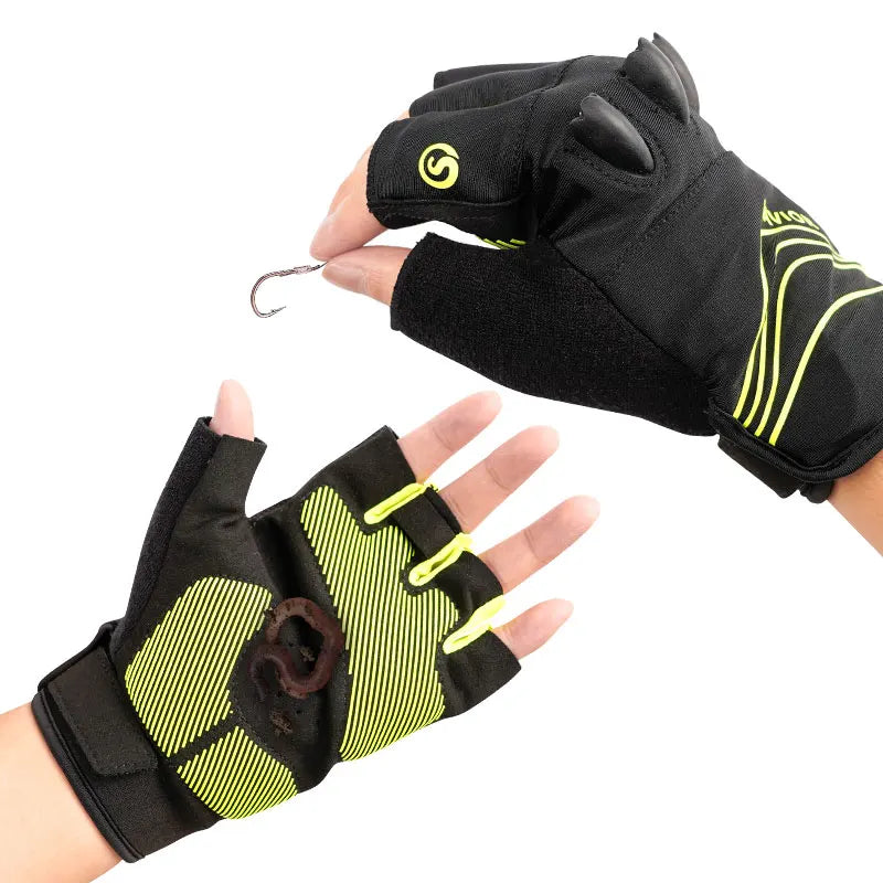LED Gloves For Mountain Biking Fishing Night Sports Anti Slip
